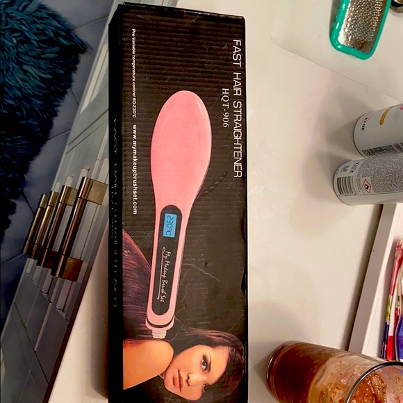 My Makeup Brush Set Hair Ceramic Hair Straightening Brush